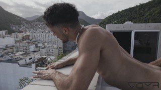 Andy Rodrigues fucking Markin Wolf in a Rio rooftop