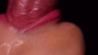 Close-Up Milking Mouth Sucking Cock ASMR
