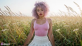 Lavender Girl Gets Pounded In The Wheat Field