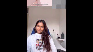 Petite Indian miaz reacts to Amanee