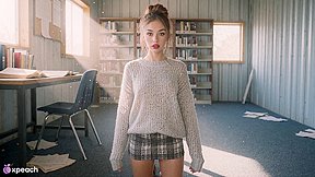 South Asian Brunette Librarian Gets Doggy